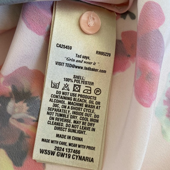 Ted Baker Floral Cami / Camisole Satin-like - Picture 11 of 12